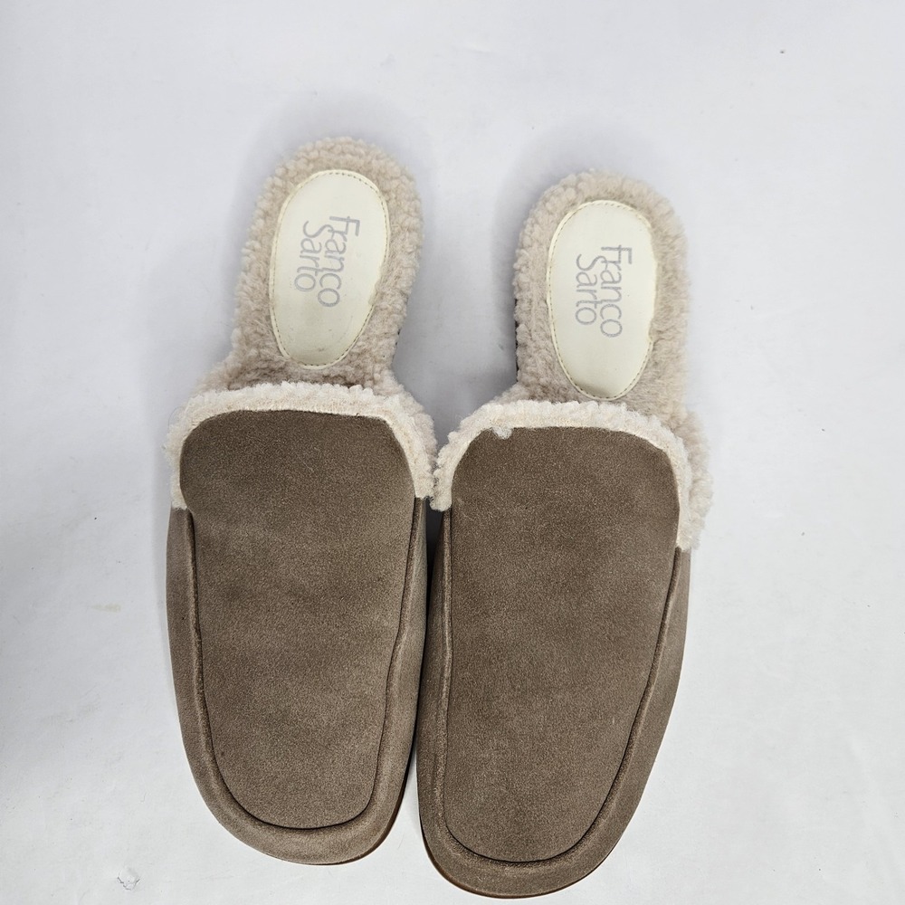 Franco Sarto Mules Fleece Shoes Size 10 M Heel To Toe 11.5" - Picture 2 of 13